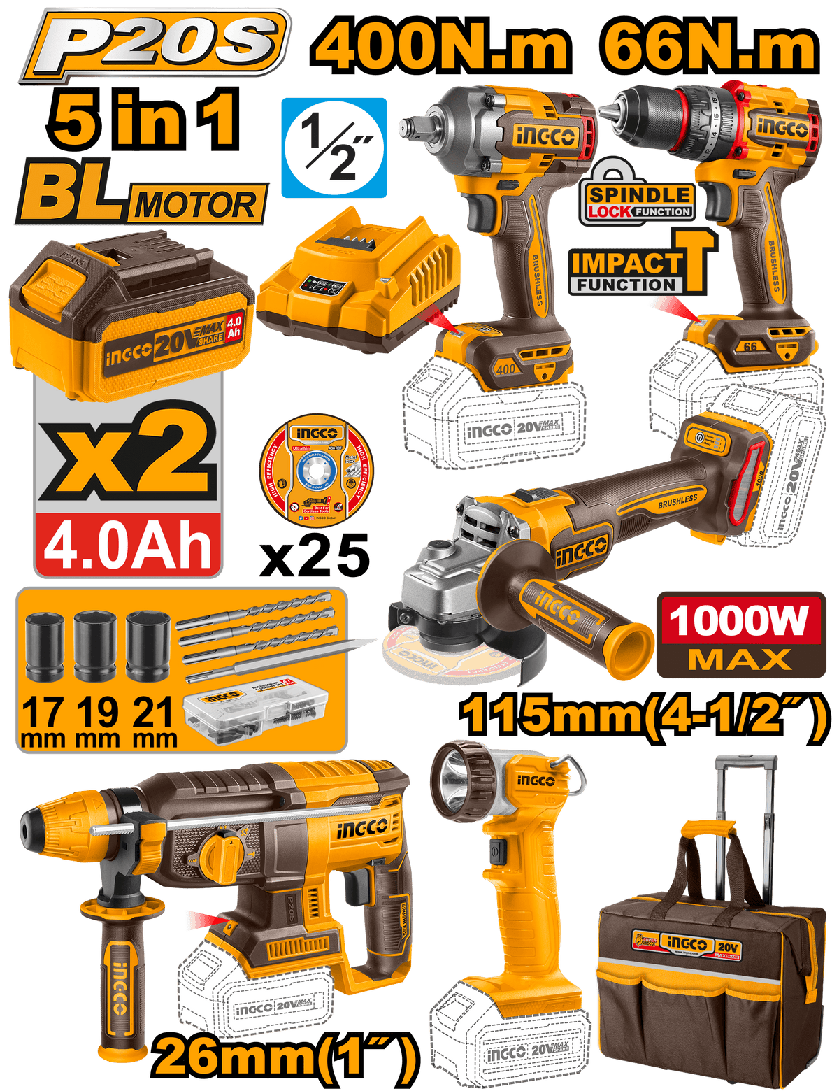 INGCO Tools South Africa | Power Tools, Cordless Tools & More | AHM On ...