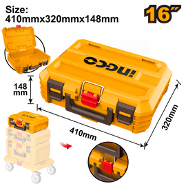 Ingco Tool Box 16” Stackable Medium PBXS101