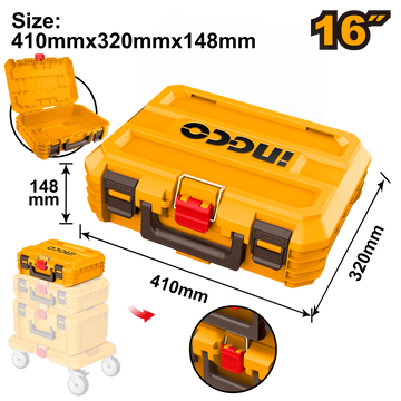 Ingco Tool Box 16” Stackable Medium PBXS101