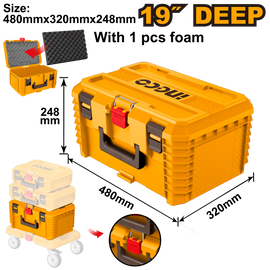 Ingco Tool Box 19” Stackable Extra Large Deep PBXS103