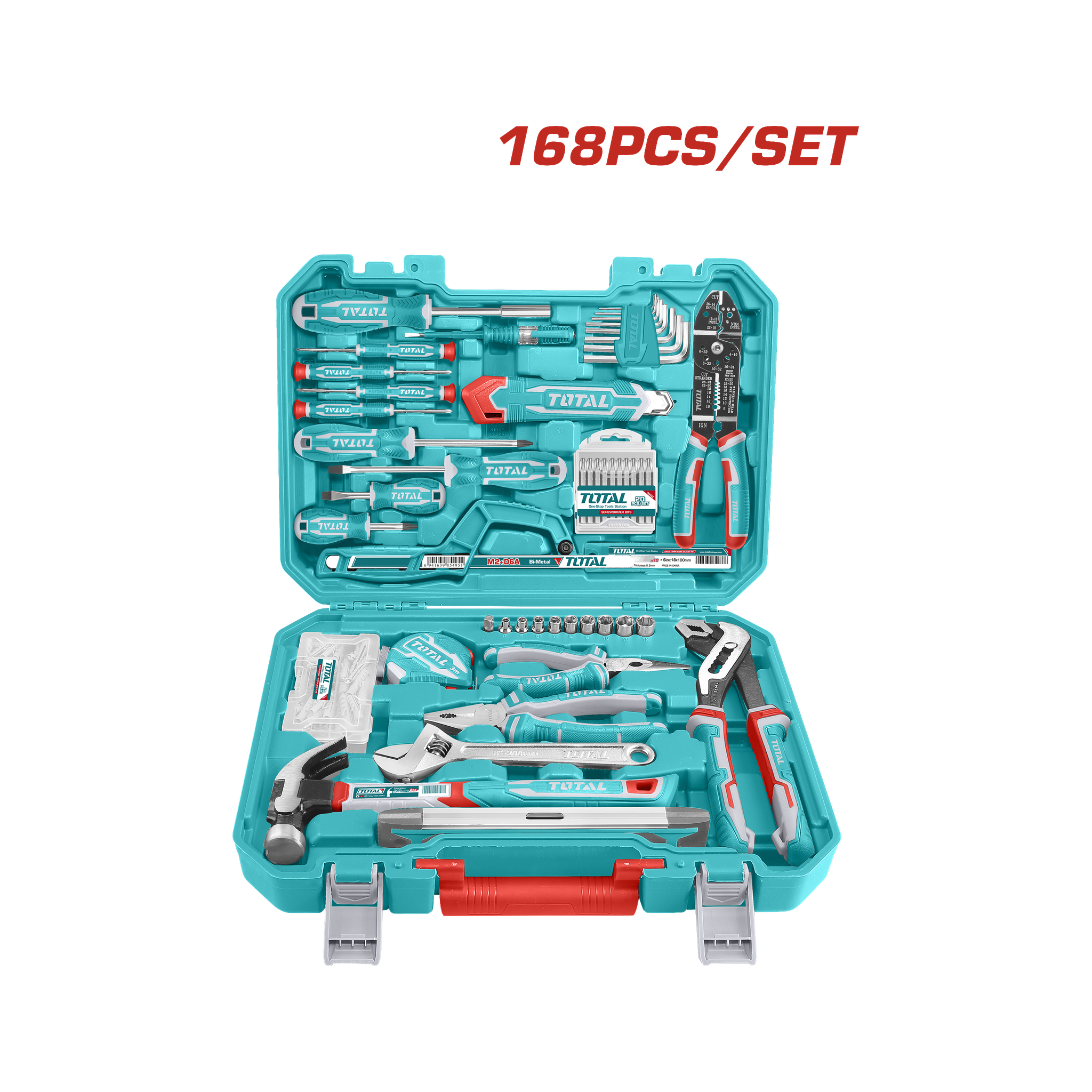 Total Combo Set Hand Tools 168 Pcs THKTHP21686 | AHM Online (Pty) Ltd