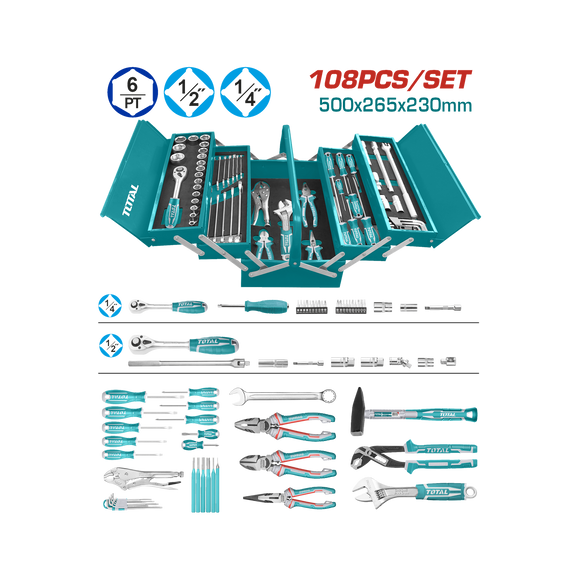 Total 108 Pcs tool chest Set THTCS121081