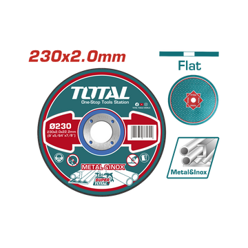 Total Abrasive Metal Cutting Disc 230 x 2.0mm INOX TAC2202301