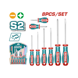 Total 8 Pcs Screwdriver Set TKSDS0826