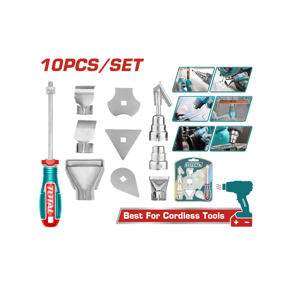 Total Heat Gun accessories 10 Pcs TBA1011