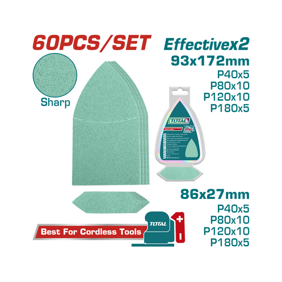 Image of Total Power Tool Total Sanding Sheet Set TAC938660