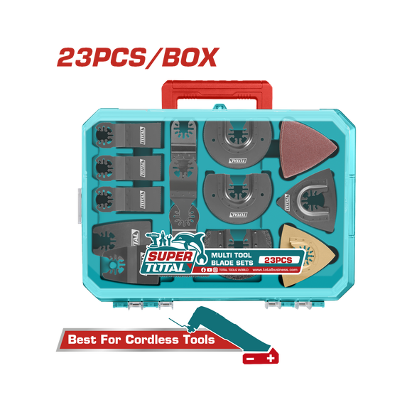 Total 20V Multi Tool Blade Set 23Pc TAKTMT2301