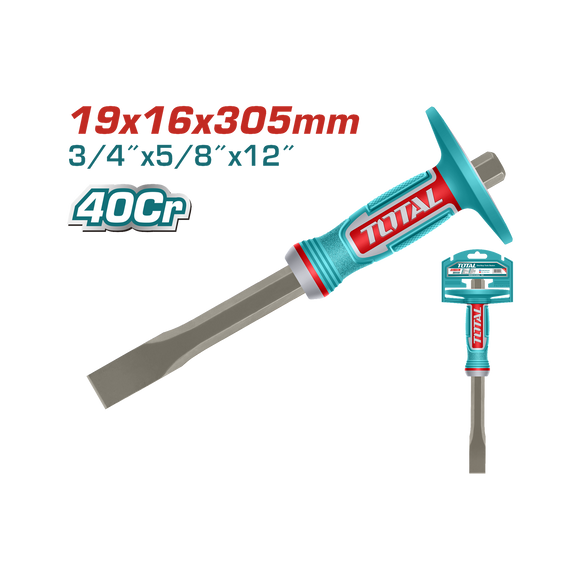 Total Mason's Chisel 305mm 40Cr Chrome Steel Precise THT4531916