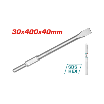 Total 30 X400X 35mm Flat Hex Chisel TAC15333012