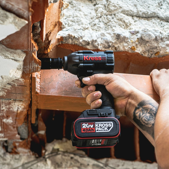 Kress 1/2" Impact Wrench 20V BL 300Nm Kit