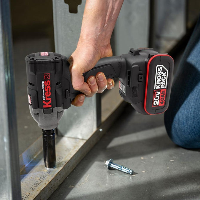Kress 1/2" Impact Wrench 20V BL 300Nm Kit