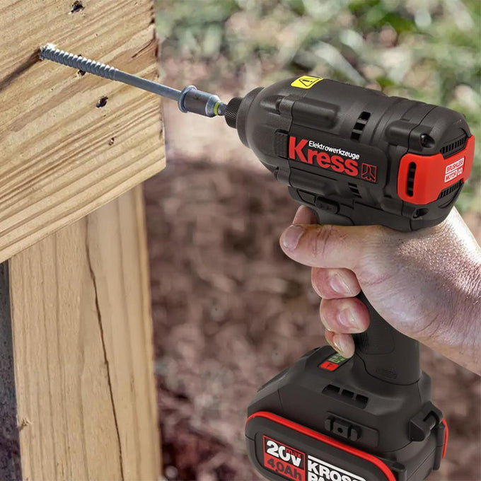 Kress 1/4" Impact Driver 20V BL 230NM 3 Mode TOOL ONLY