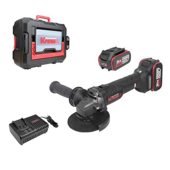 Kress Grinder BL 3 speed 115mm 20V KIT