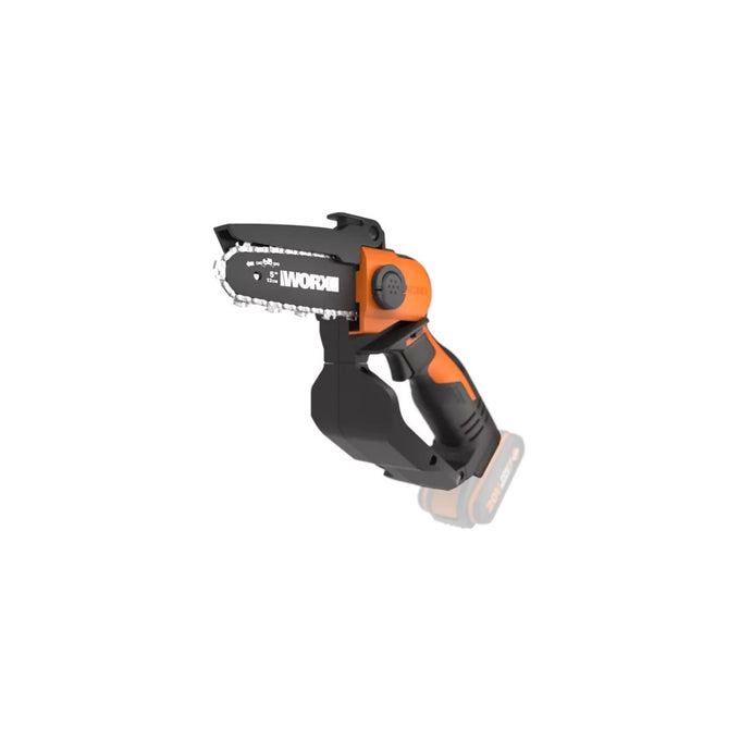 Worx One Hand Chain Saw Brushed 12cm Chain 20V TOOL ONLY