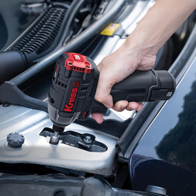 Kress 1/4" Impact Driver 12V BL 140NM Kit