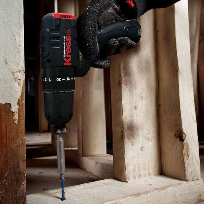 Kress Hammer Drill BL 10mm 40Nm 12V Kit