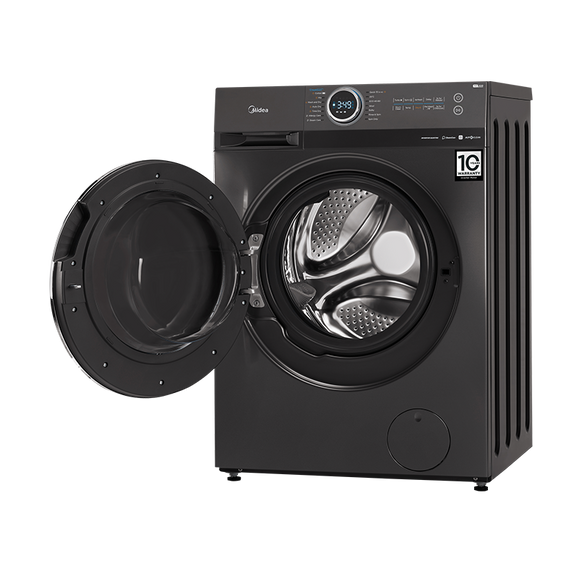 Midea 10Kg Inverter Front Load Washing Machine Titanium