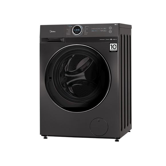 Midea 10Kg Inverter Front Load Washing Machine Titanium