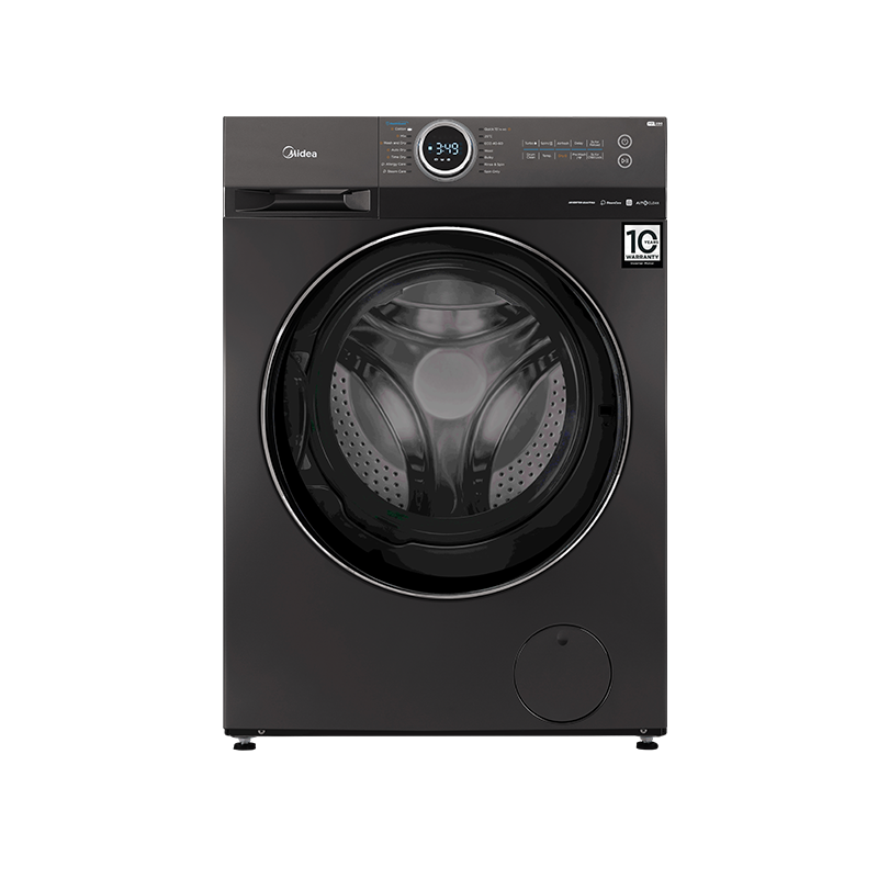 Midea 8Kg Inverter Front Load Washing Machine Titanium