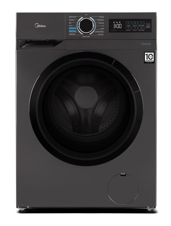 Midea 8 kg Front Loader Washing Machine MF110W80B/T - Titanium Gray