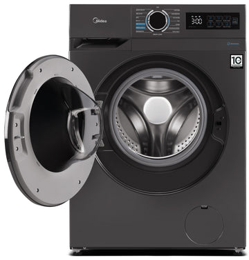 Midea 8 kg Front Loader Washing Machine MF110W80B/T - Titanium Gray - 0