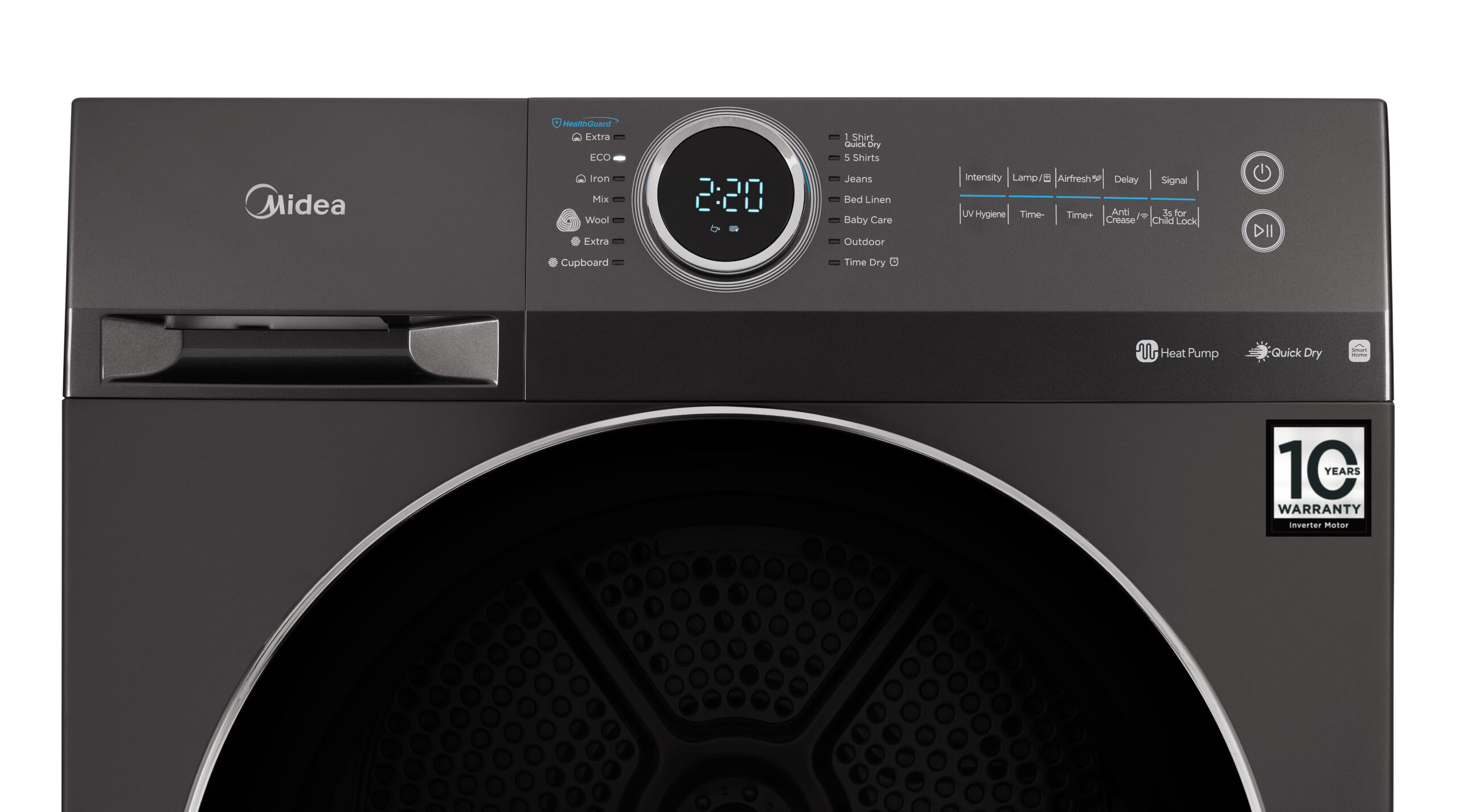 Midea 8Kg Titanium Heat Pump Tumble Dryer