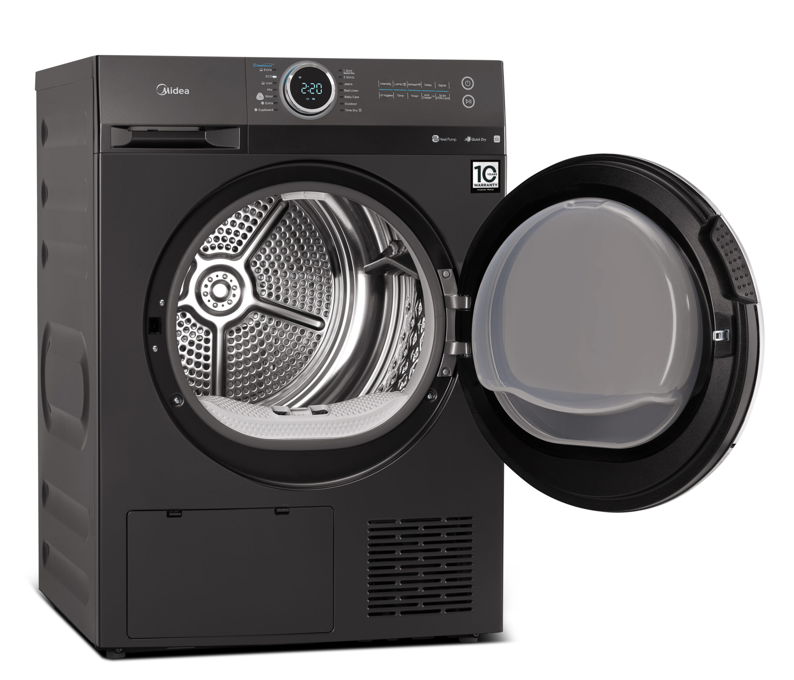 Midea 8Kg Titanium Heat Pump Tumble Dryer - 0