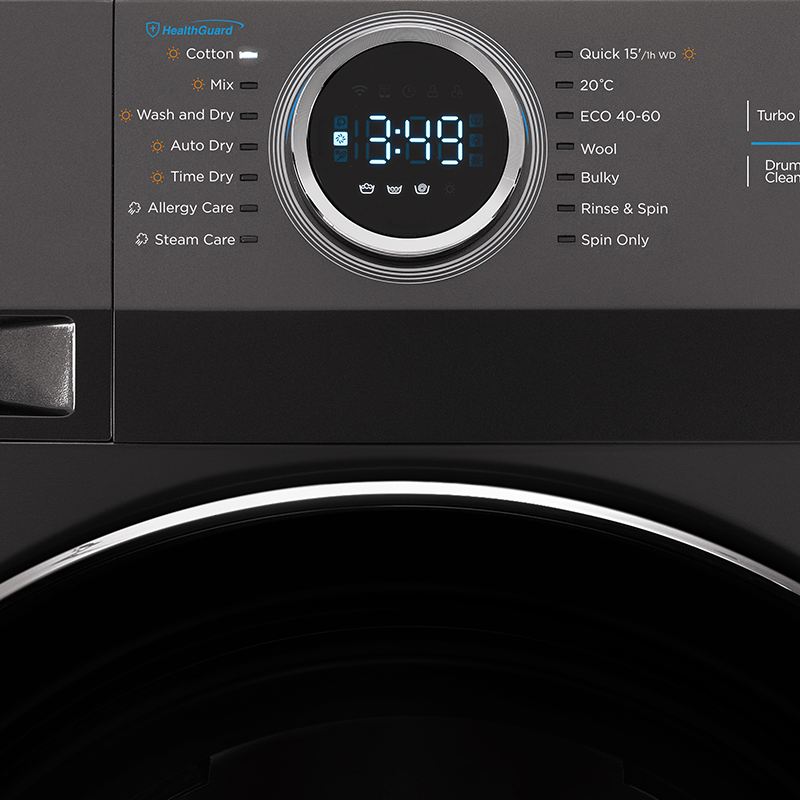 Midea 10/7Kg Titanium Front Loader Washer Dryer