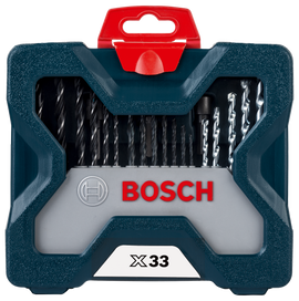 Bosch 33pc X-Line Drill Bit and Screwdriver Bit blue set
