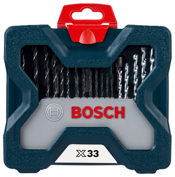 Bosch 33pc X-Line Drill Bit and Screwdriver Bit blue set