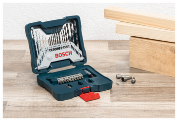 Bosch 33pc X-Line Drill Bit and Screwdriver Bit blue set - 0