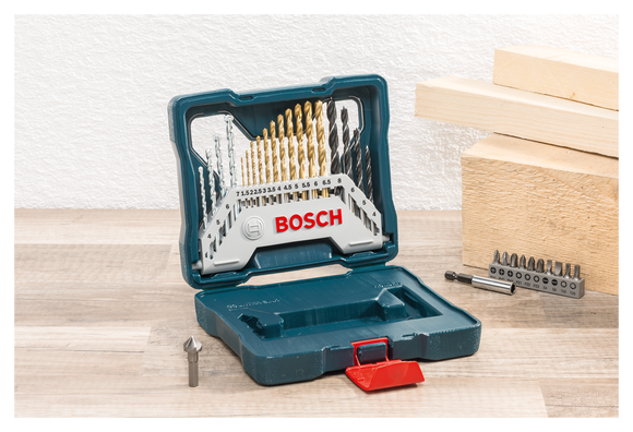 Bosch 30pc X-Blue Line titanium set (drilling & screwdriving)