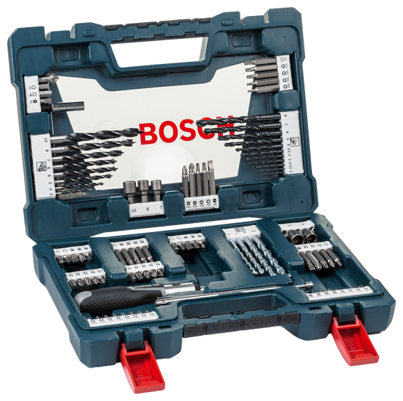Bosch 91pc V-Blue Line titanium set (drilling & screwdriving)