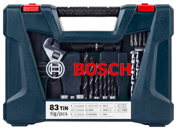 Bosch 83pc V-Blue Line titanium set (drilling & screwdriving)