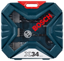 Bosch 34pc X-Blue Line set (drilling & screwdriving & sockets)-1