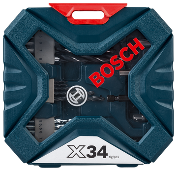 Bosch 34pc X-Blue Line set (drilling & screwdriving & sockets)