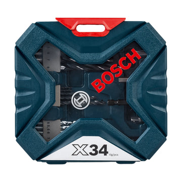 Bosch 34pc X-Blue Line set (drilling & screwdriving & sockets) - image 01