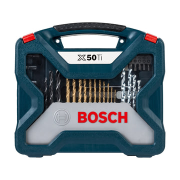Bosch 50pc X-Line Drill Bit and Screwdriver Bit blue set - image 02
