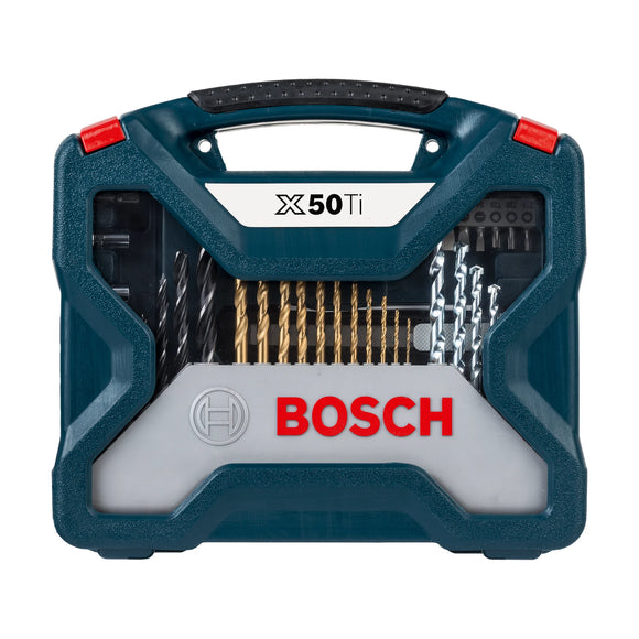 Bosch 50pc X-Line Drill Bit and Screwdriver Bit blue set - image 02