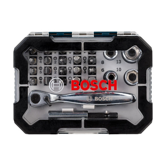 Bosch 26pc Mini ratchet & screwdriver set with Quick release Holder - image 01