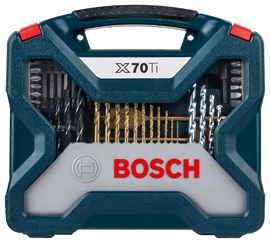 Bosch 70pc X-Line Drill Bit and Screwdriver Bit blue set - 0