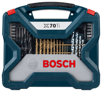 Bosch 70pc X-Line Drill Bit and Screwdriver Bit blue set - 0