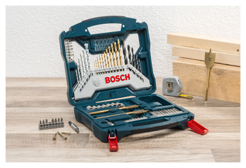 Bosch 70pc X-Line Drill Bit and Screwdriver Bit blue set