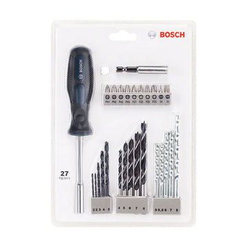 27pc Blue drill and screwdriver bit set - image 01