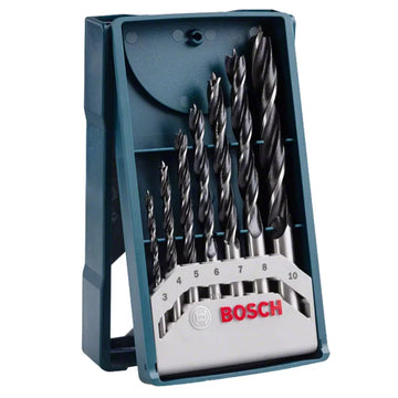 7pc Mini-X-Blue Line wood drill bit set (3-10mm)