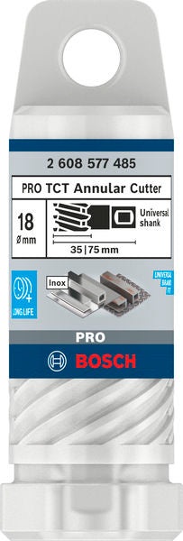 PRO Metal TCT Annular Cutter, 18 x 35 x 75 mm - 0