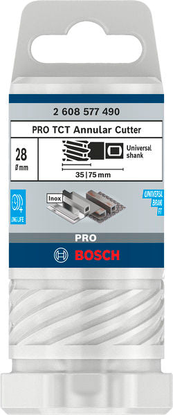 PRO Metal TCT Annular Cutter, 28 x 35 x 75 mm - 0