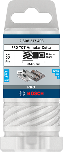 PRO Metal TCT Annular Cutter, 35 x 35 x 75 mm - 0