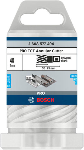 PRO Metal TCT Annular Cutter, 40 x 35 x 75 mm - 0