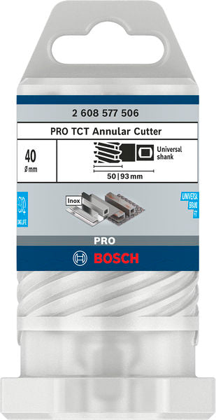 PRO Metal TCT Annular Cutter, 40 x 50 x 93 mm